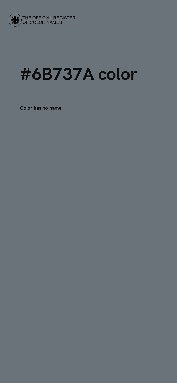 #6B737A color image