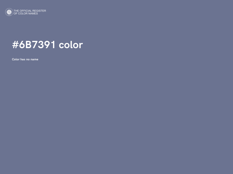 #6B7391 color image