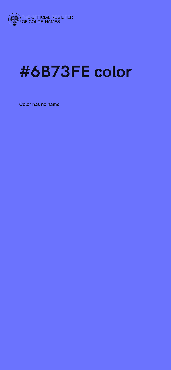 #6B73FE color image