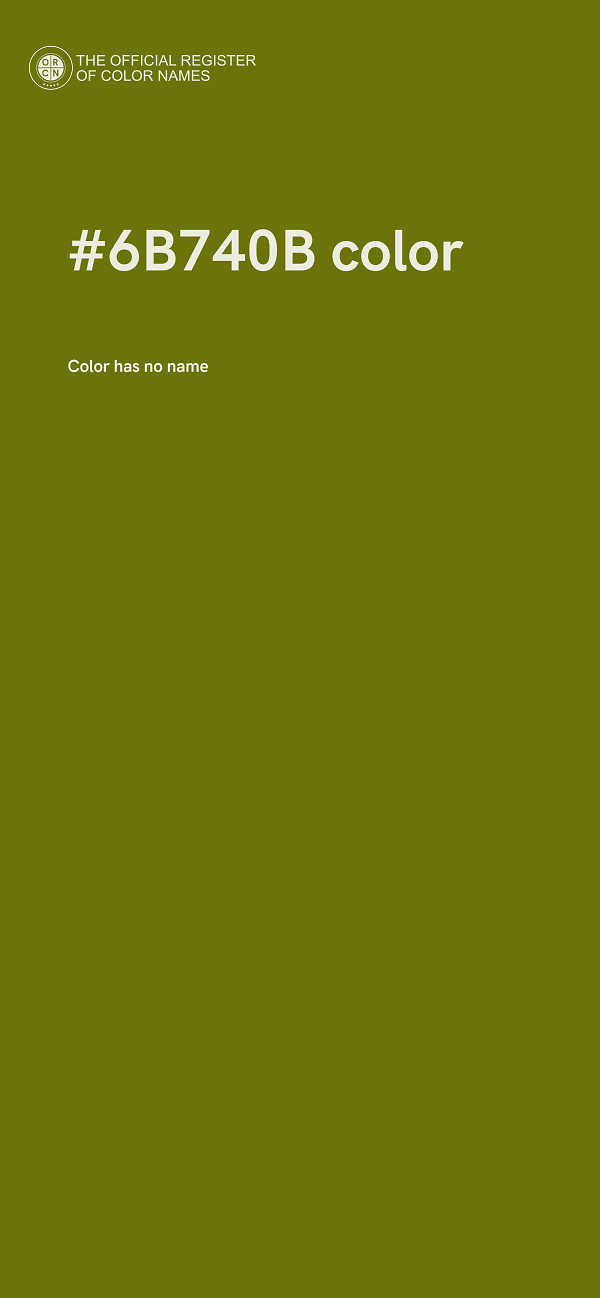 #6B740B color image