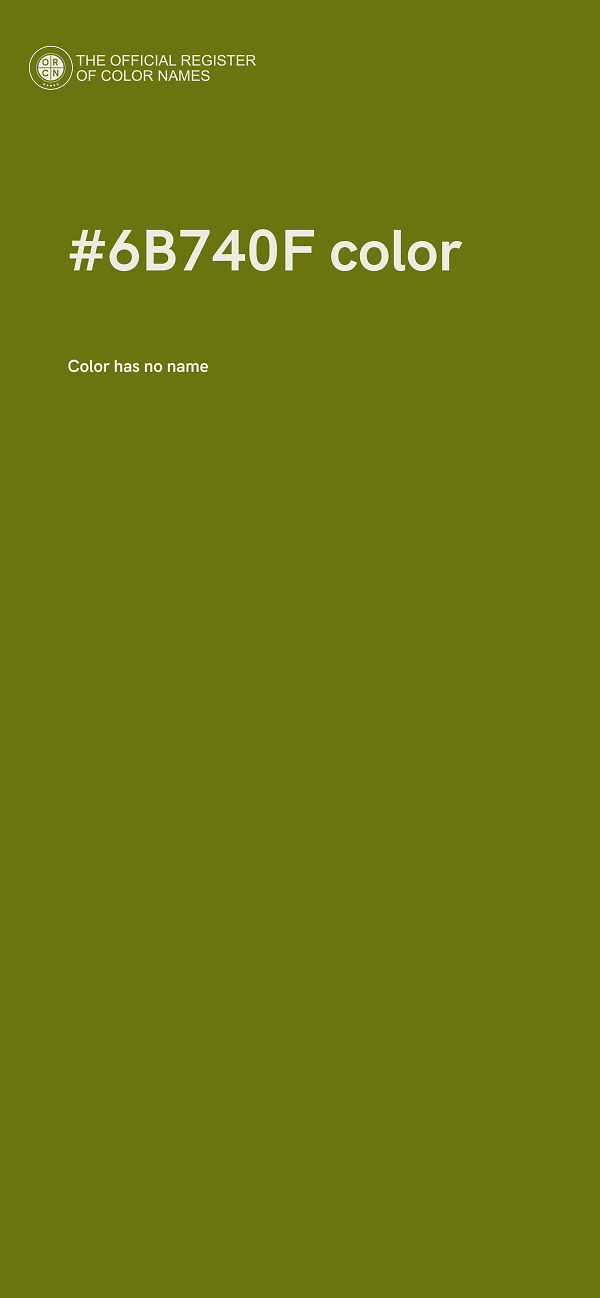 #6B740F color image