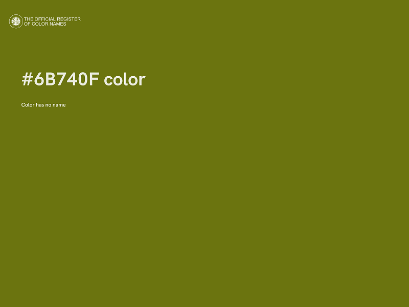 #6B740F color image