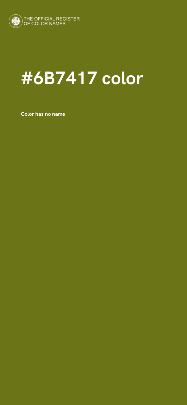 #6B7417 color image