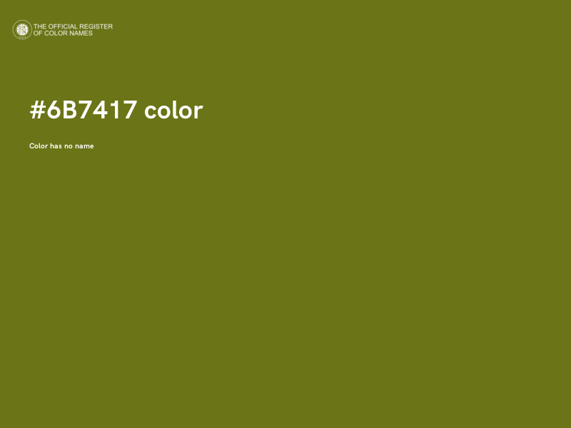 #6B7417 color image