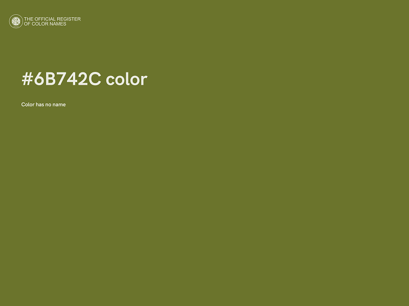 #6B742C color image
