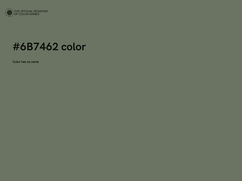 #6B7462 color image