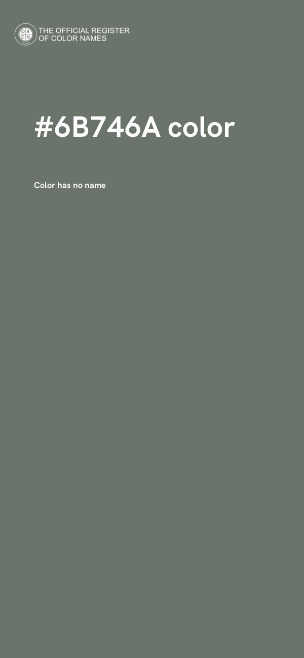 #6B746A color image