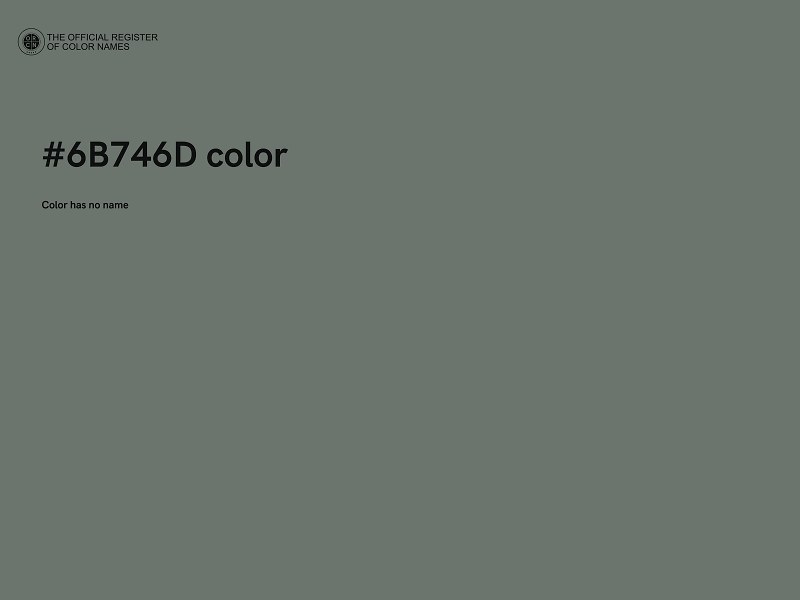 #6B746D color image