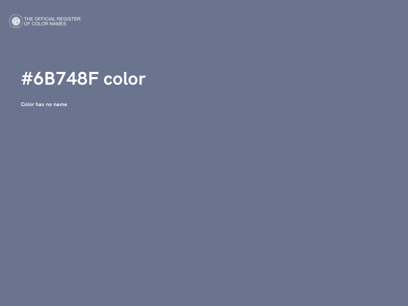 #6B748F color image