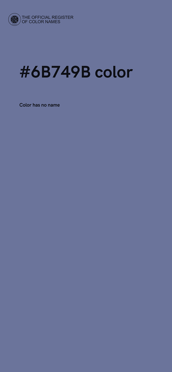 #6B749B color image