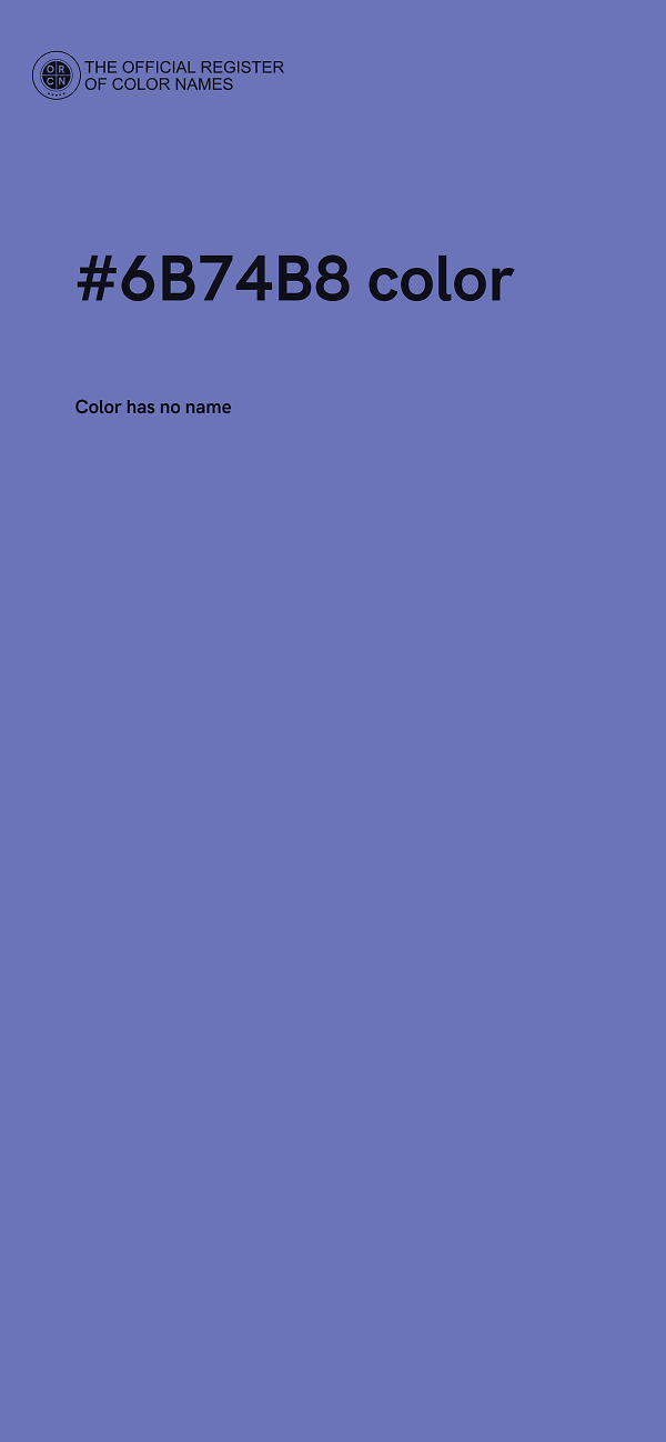 #6B74B8 color image