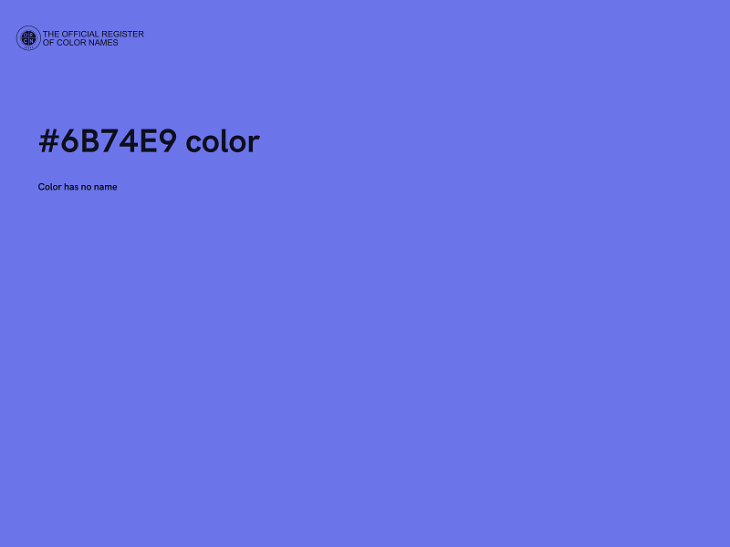 #6B74E9 color image