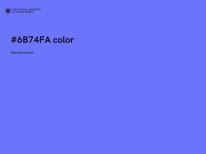 #6B74FA color image