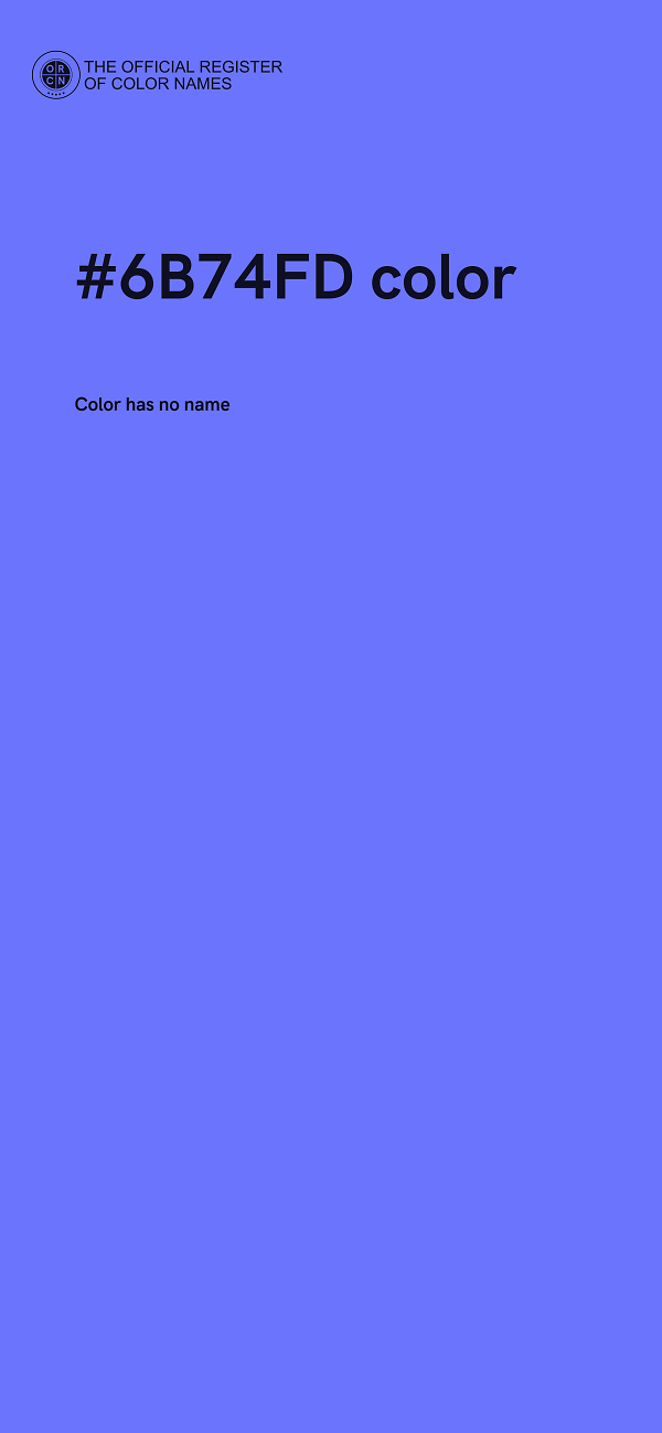 #6B74FD color image