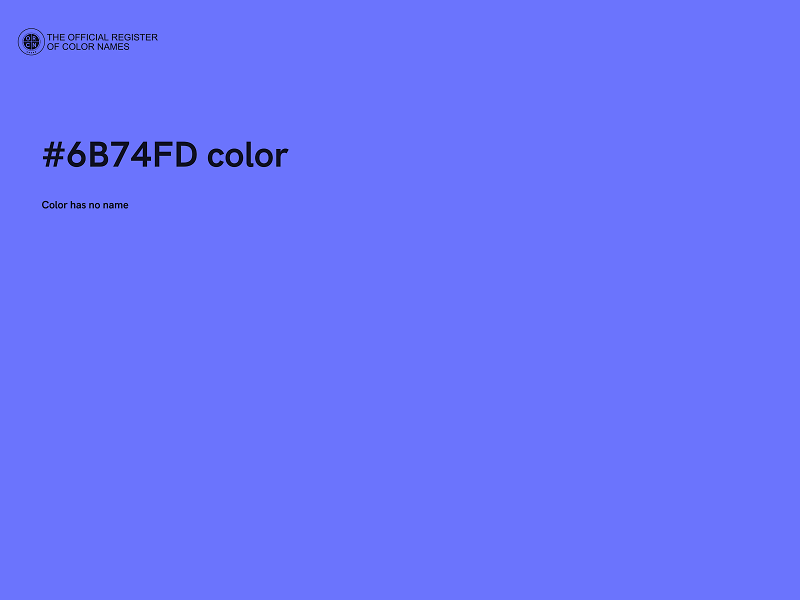 #6B74FD color image