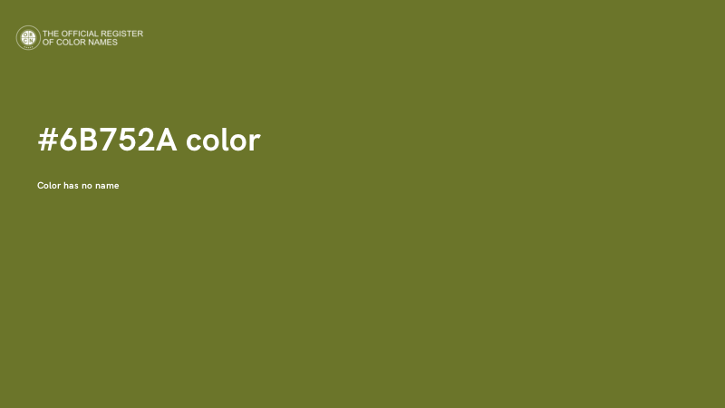 #6B752A color image