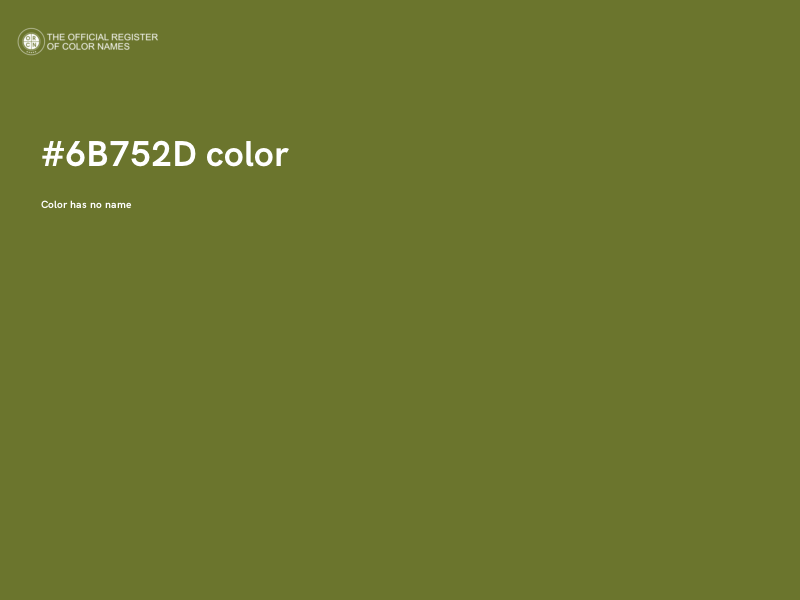 #6B752D color image