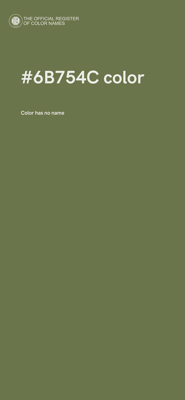 #6B754C color image