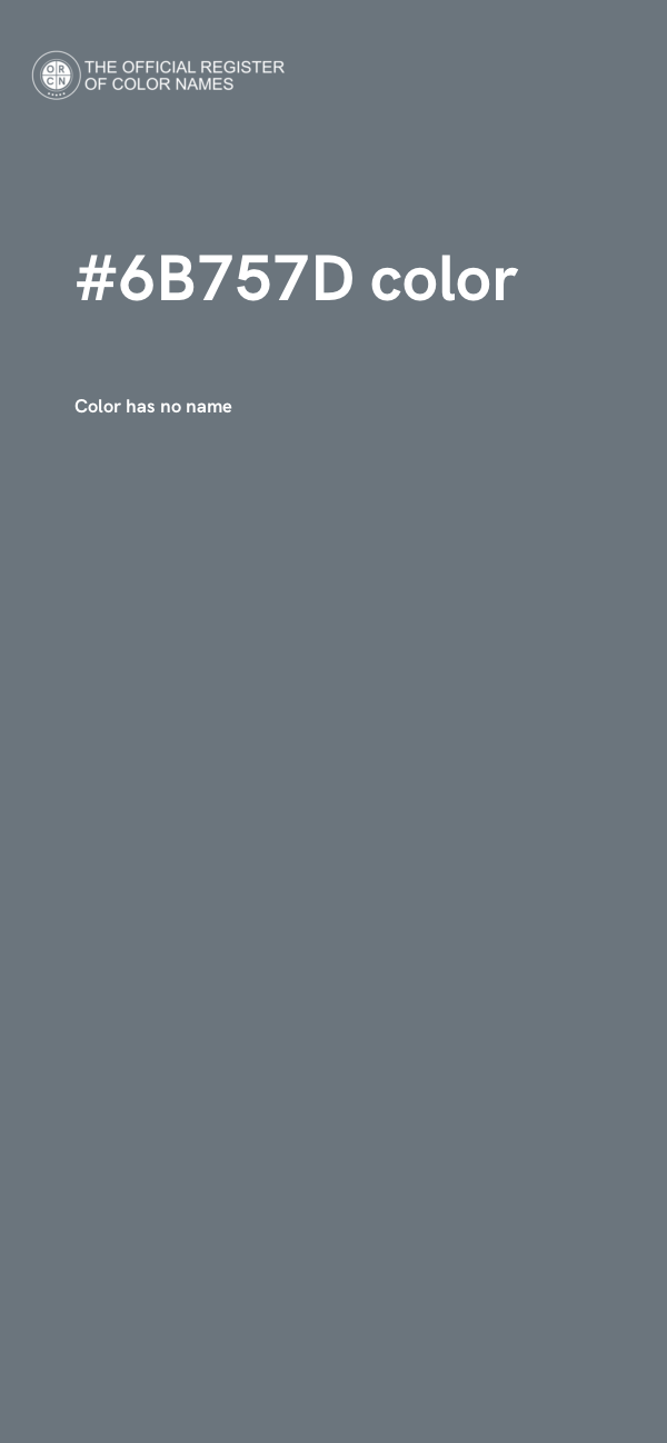 #6B757D color image