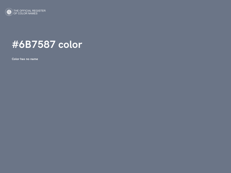 #6B7587 color image