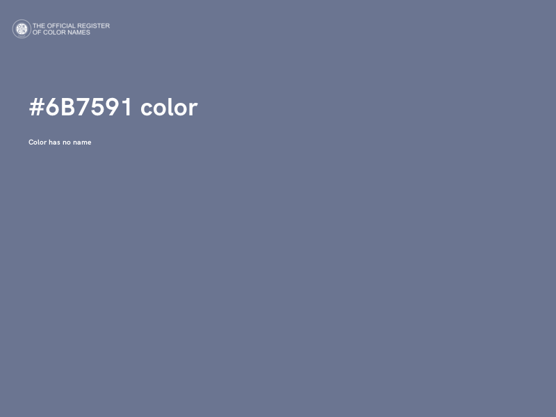 #6B7591 color image