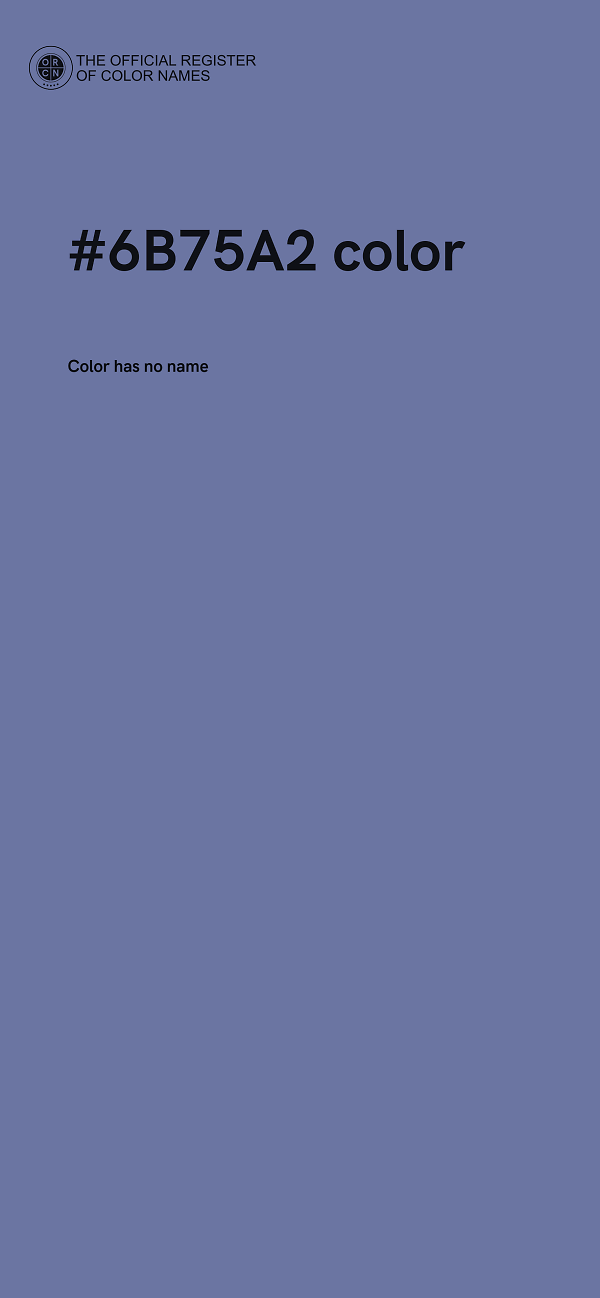 #6B75A2 color image