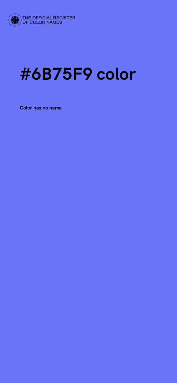#6B75F9 color image