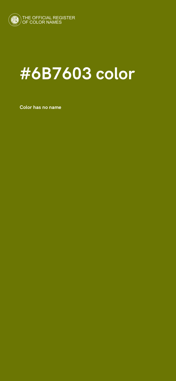 #6B7603 color image