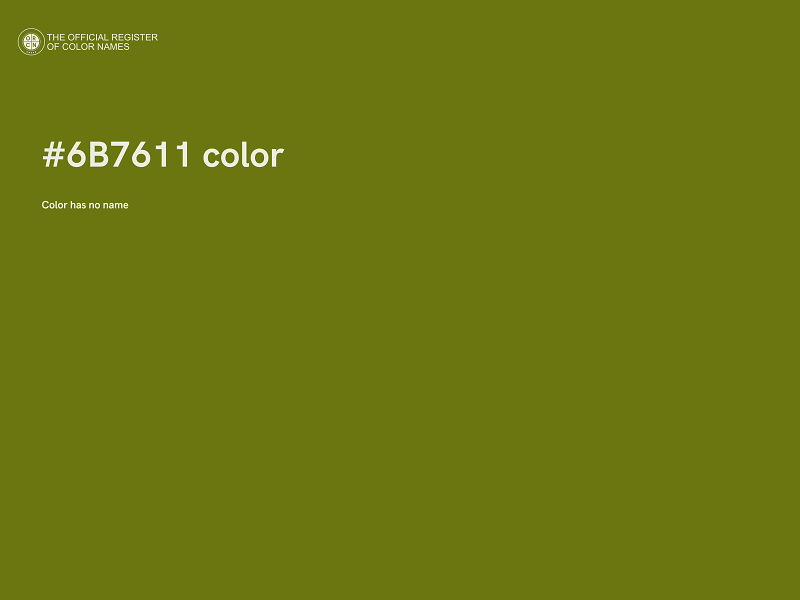 #6B7611 color image