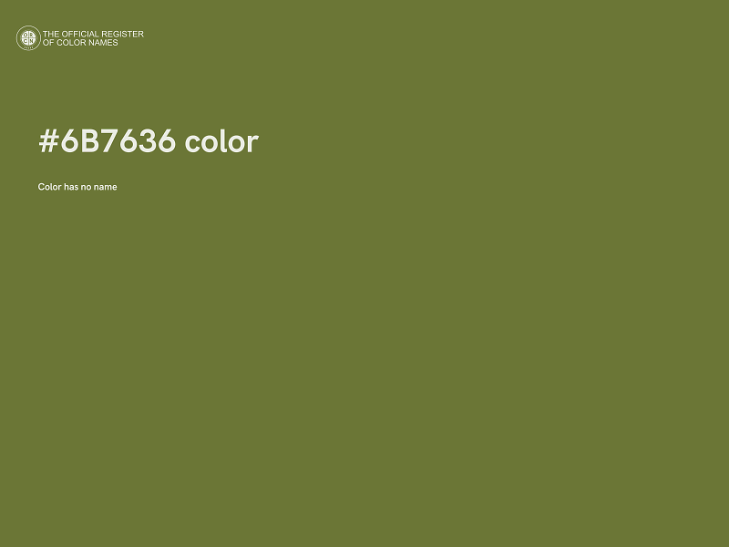 #6B7636 color image