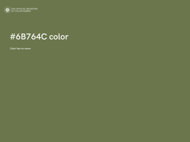 #6B764C color image