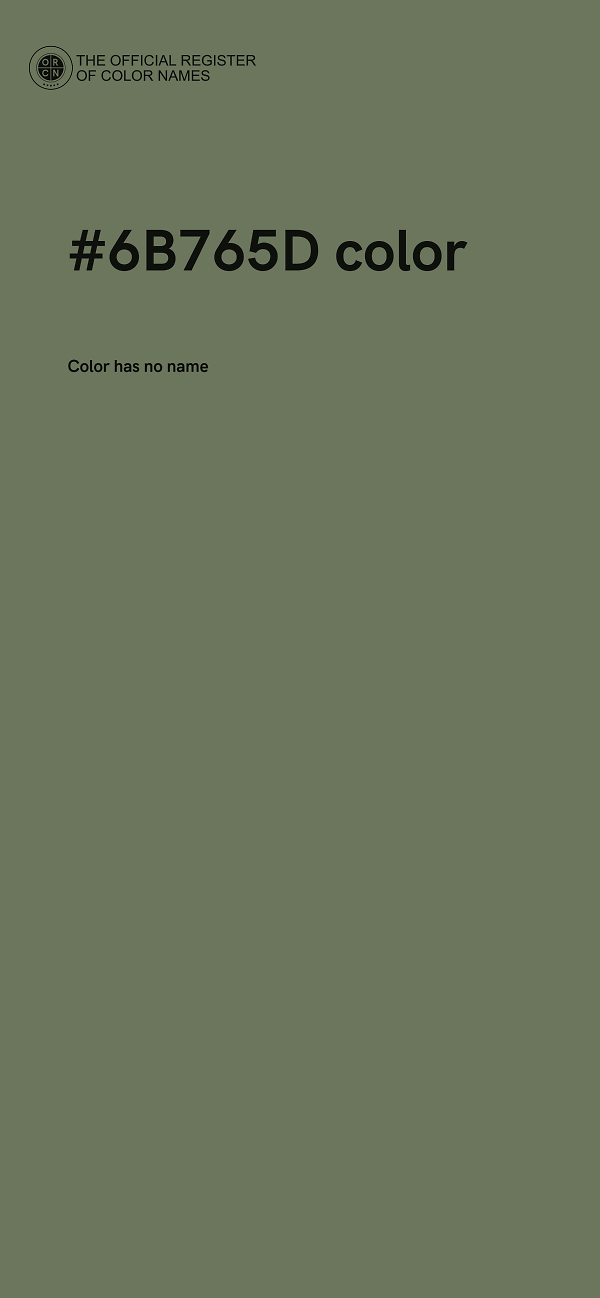 #6B765D color image
