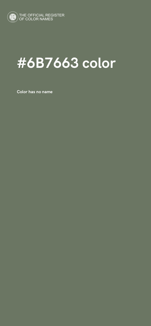 #6B7663 color image
