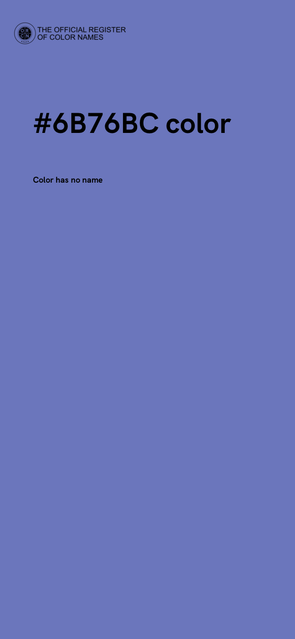 #6B76BC color image