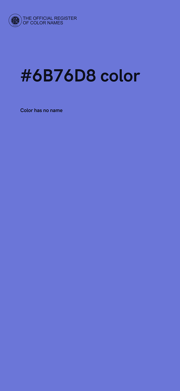 #6B76D8 color image