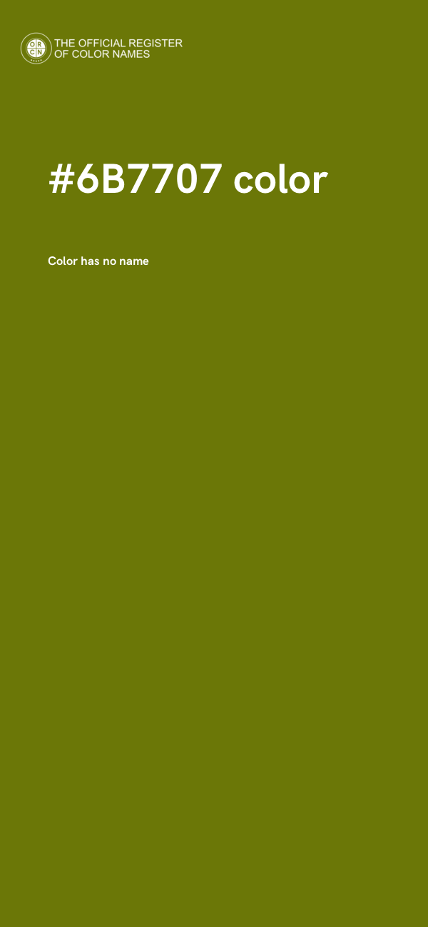 #6B7707 color image
