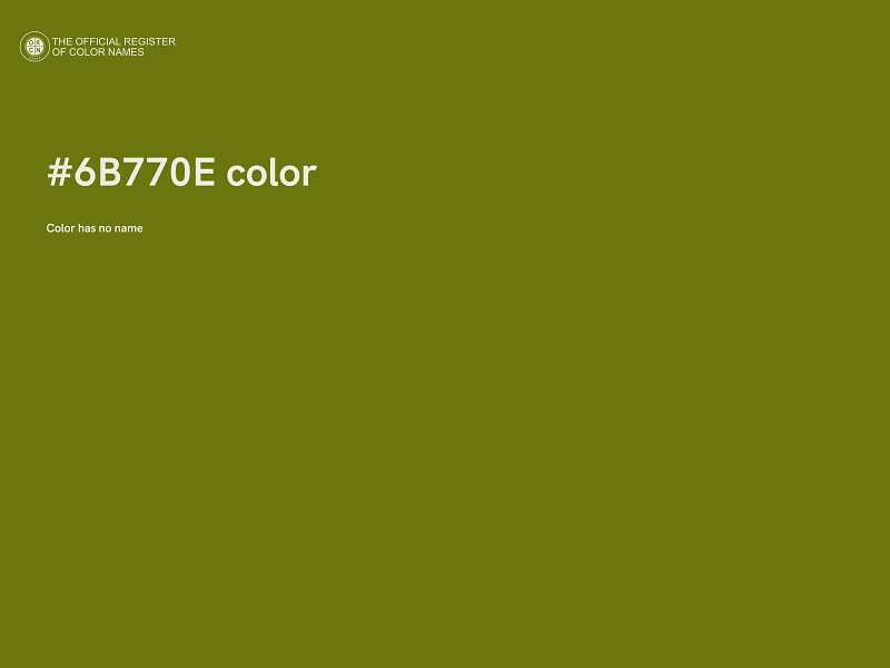 #6B770E color image