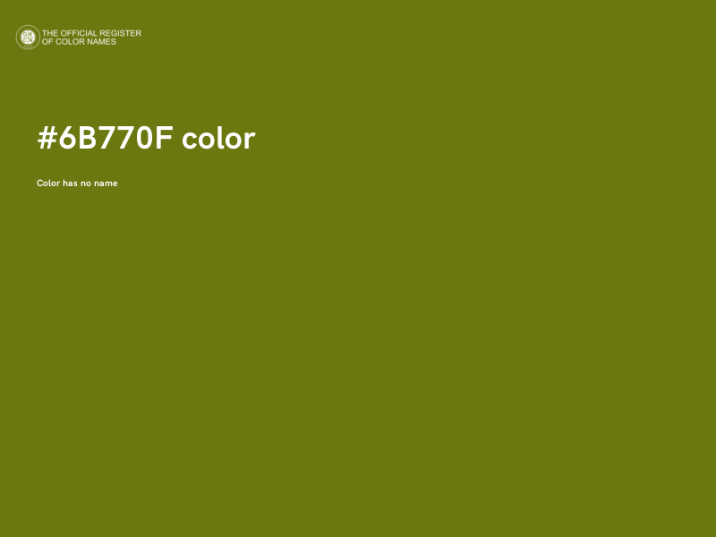 #6B770F color image