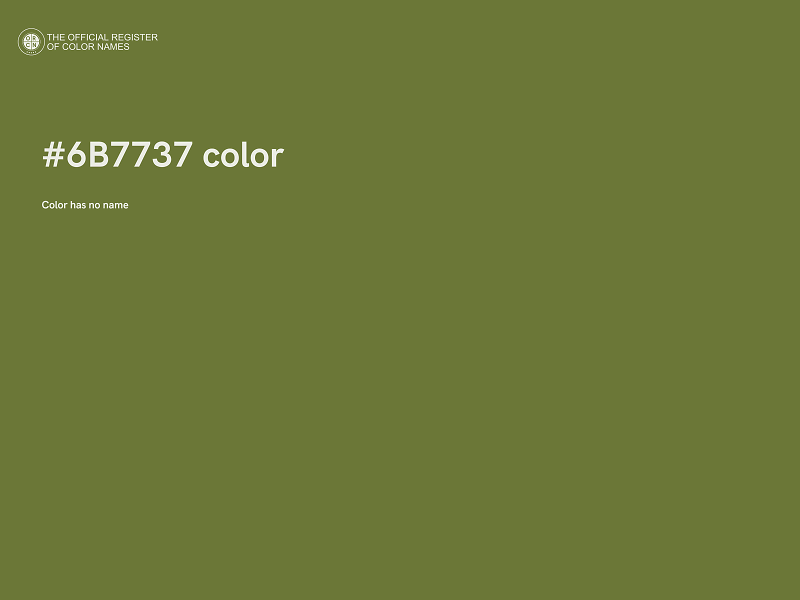 #6B7737 color image