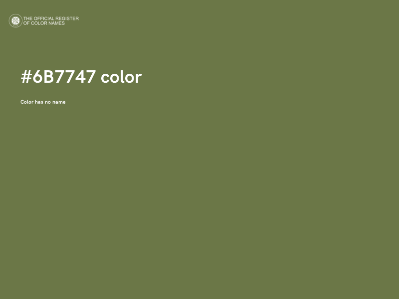 #6B7747 color image