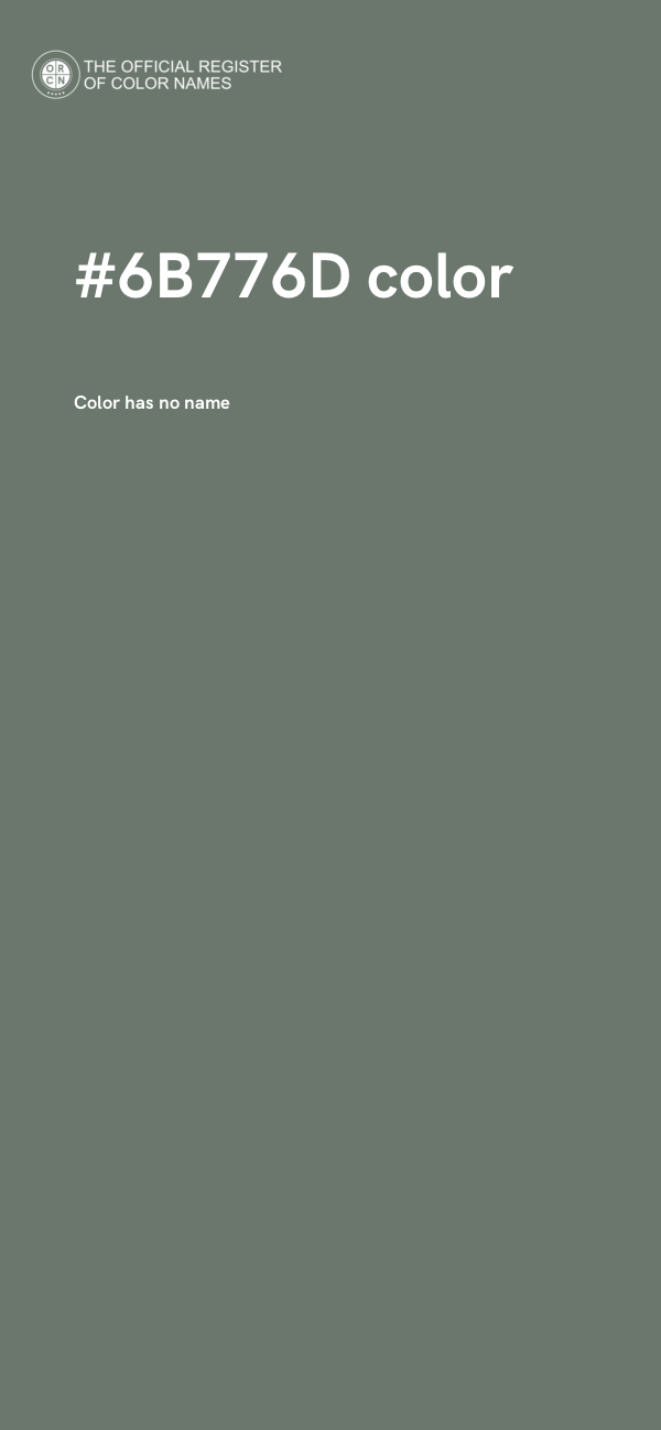 #6B776D color image