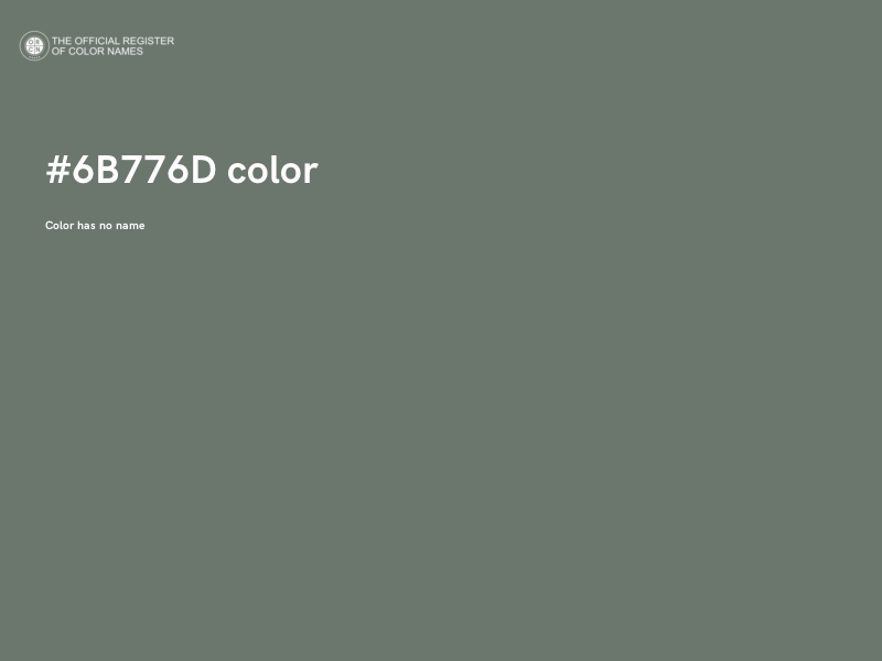 #6B776D color image