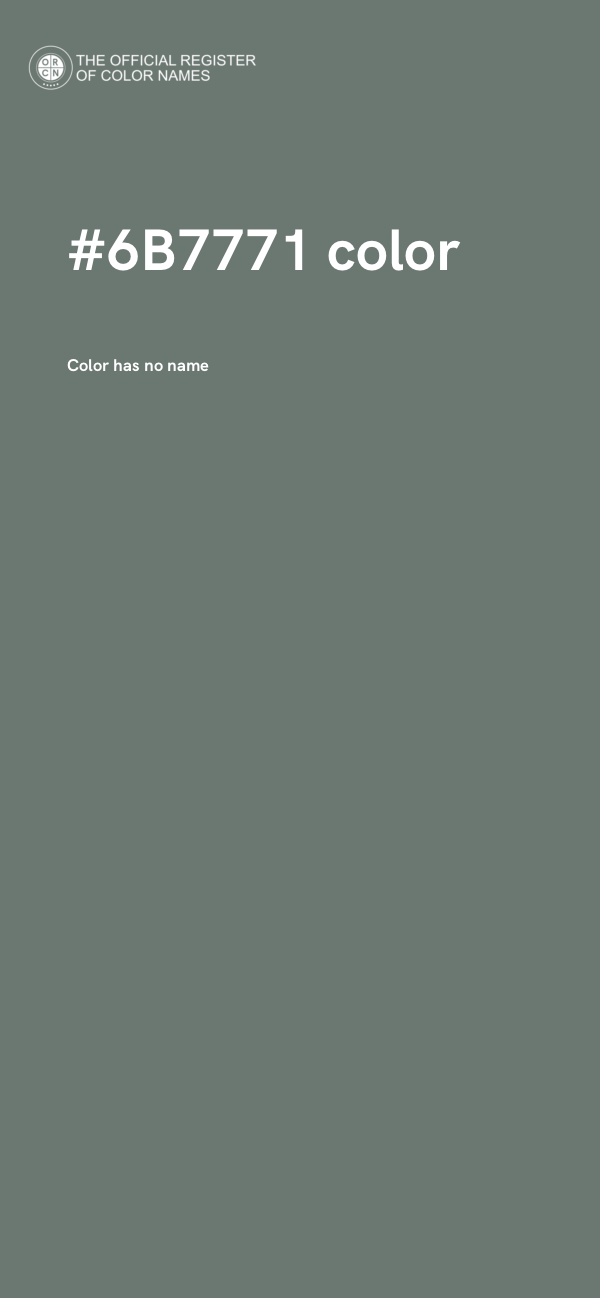 #6B7771 color image