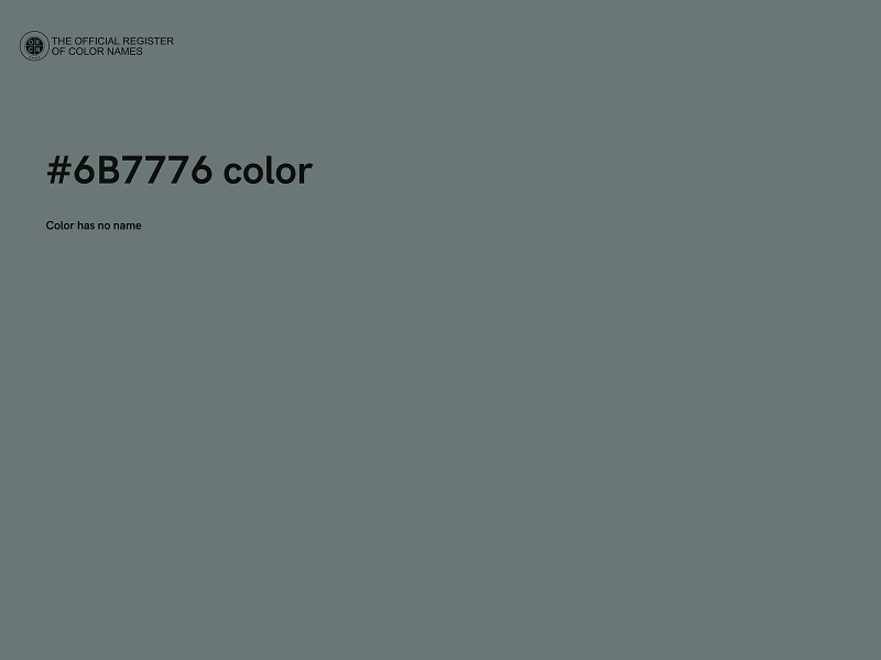 #6B7776 color image