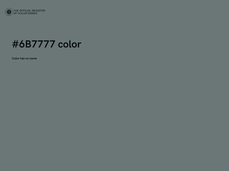 #6B7777 color image