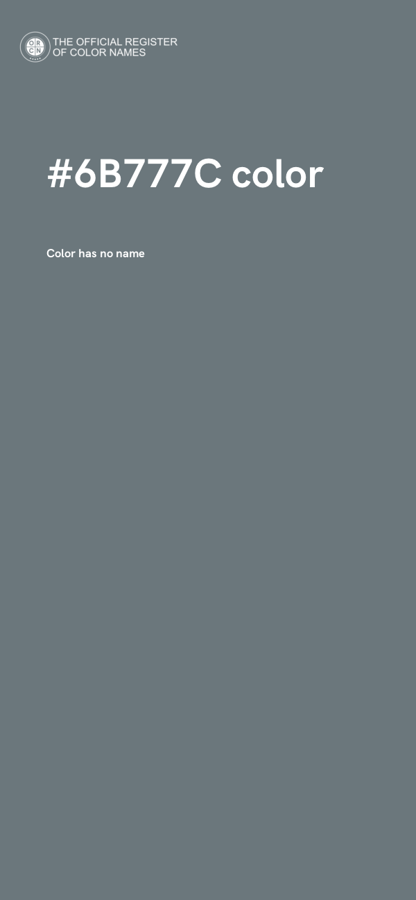 #6B777C color image