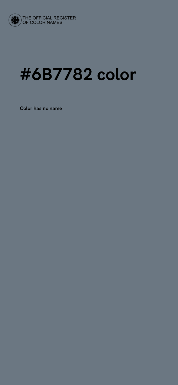 #6B7782 color image