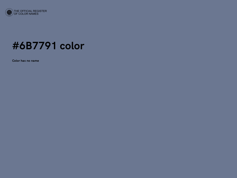 #6B7791 color image