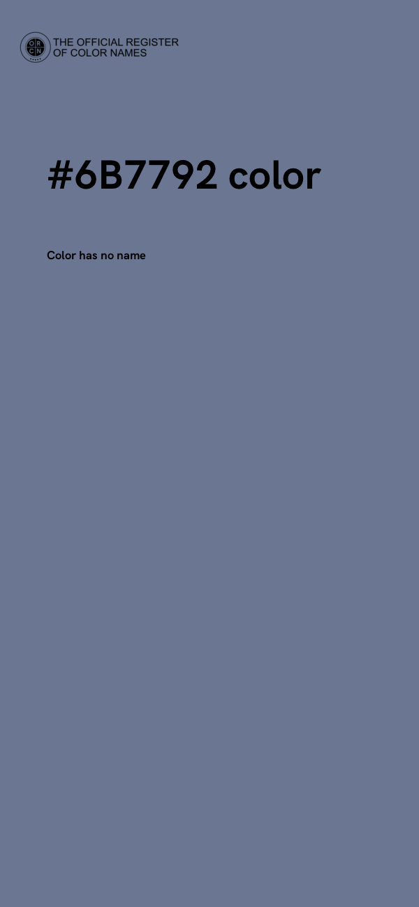 #6B7792 color image