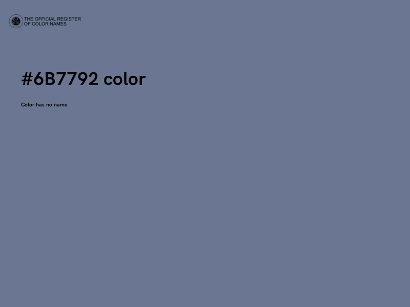 #6B7792 color image